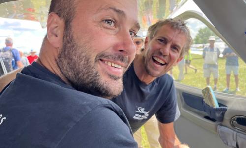 Matt and James arriving at Oshkosh!