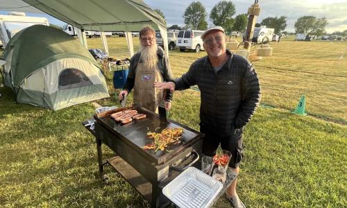 Phil and Ant experimenting with meals