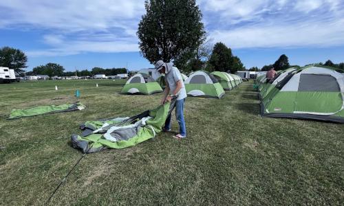 Brian from New Zealand hard at work!