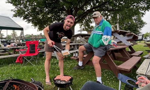 Our chef Matt, with Ray