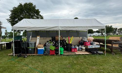 Our temporary store room