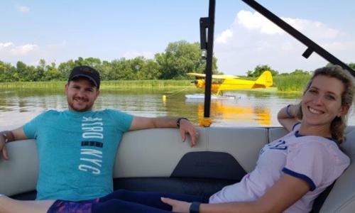 Boat ride at the seaplane bas