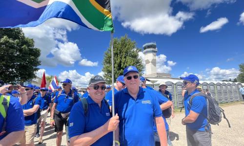 Karl & Graham leading the parade
