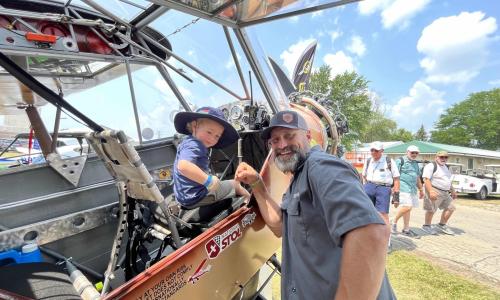 Jesse with the owner