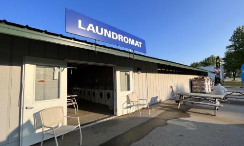  ... with a laundrette