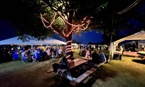 Night time in the campsite - half the fun of Oshkosh!