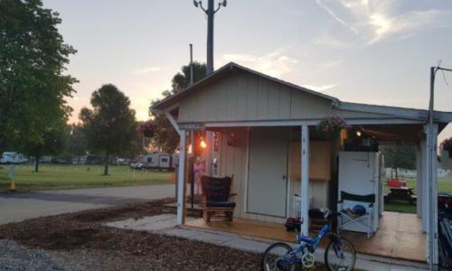 Sunrise in the campsite