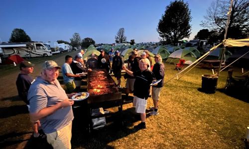 Evening braai - it's nearly 10pm!