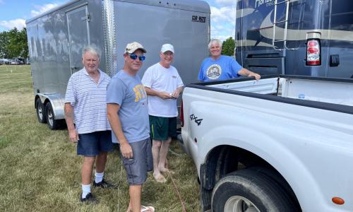 Dennis' trailer arrives