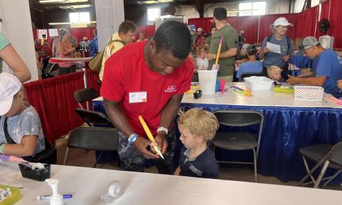 Jesse having fun and learning aviation!