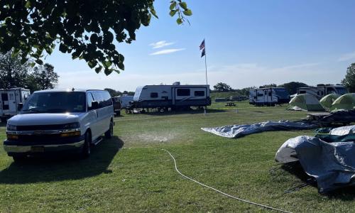 Oshkosh this year was dry - lawns had to be watered!