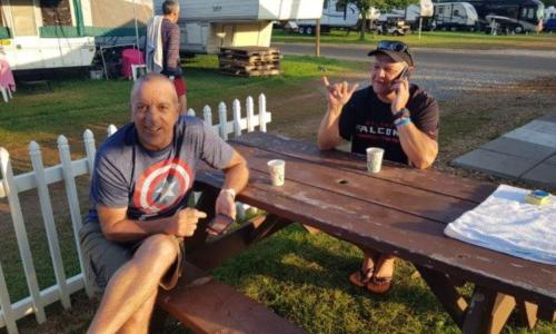 That's Alan's Fifth Wheeler in the background!