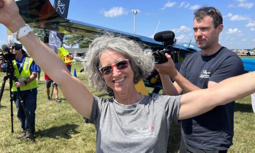 Linda Sollars, first High Wing customer