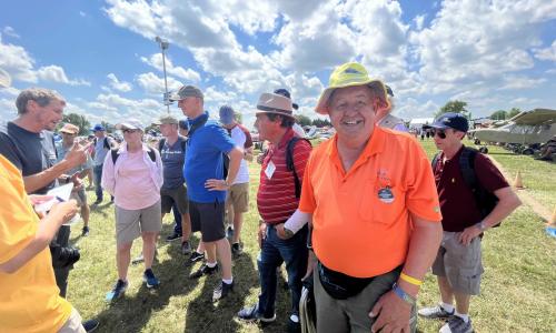 Karl making sure he's seen!